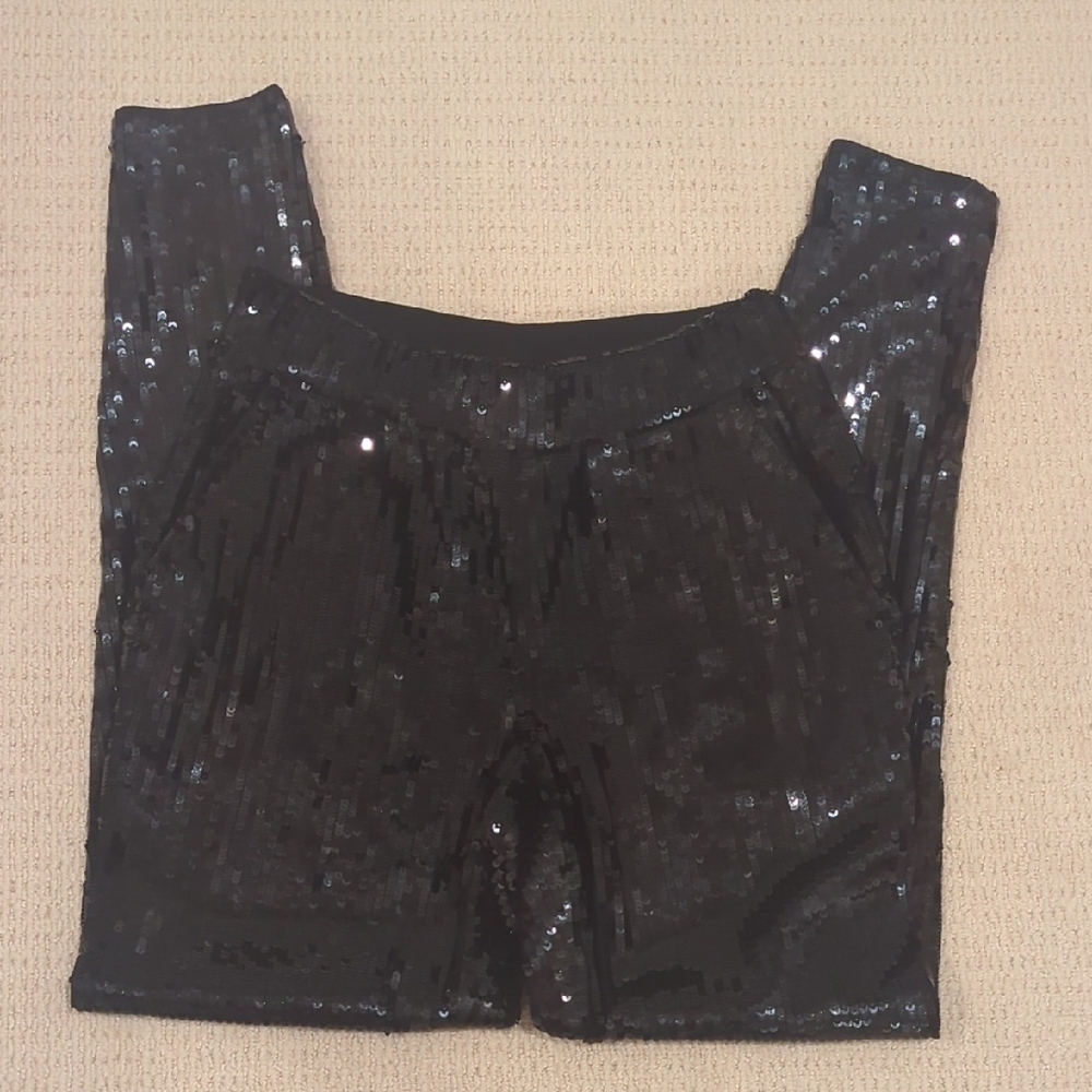 Michael Kors Black Sequin Joggers-sz XS/S